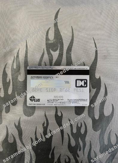 Japan MUFG bank visa card photolook back